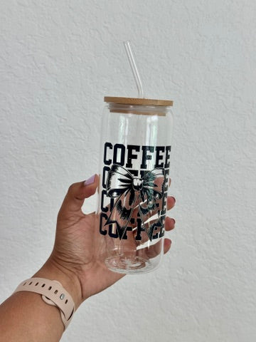 Coffee Bow Glass Can