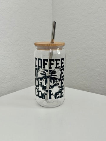 Coffee Bow Acrylic Can