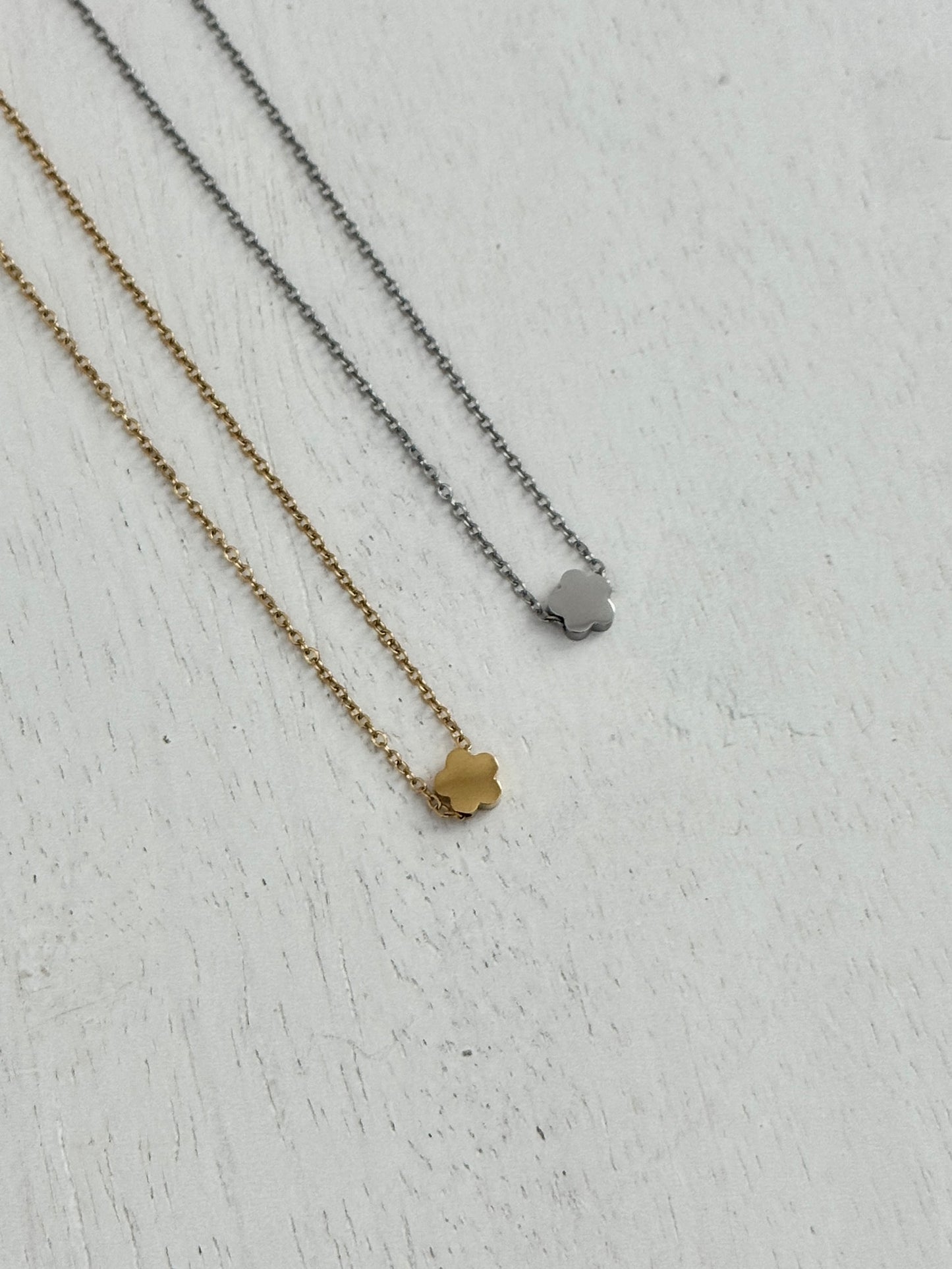 Personalized Tiny Flower Necklace