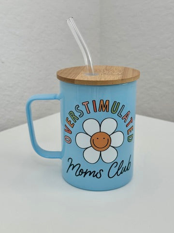 Blue Coffee Glass Mug