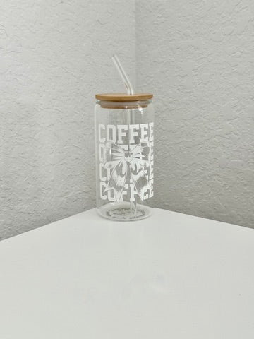 Coffee Bow Glass Can