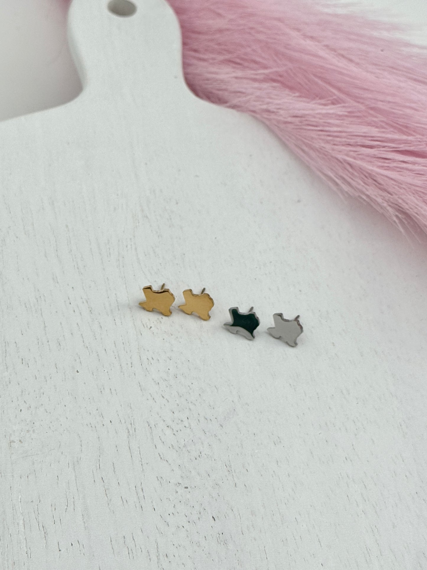 Personalized Texas Stud Earrings