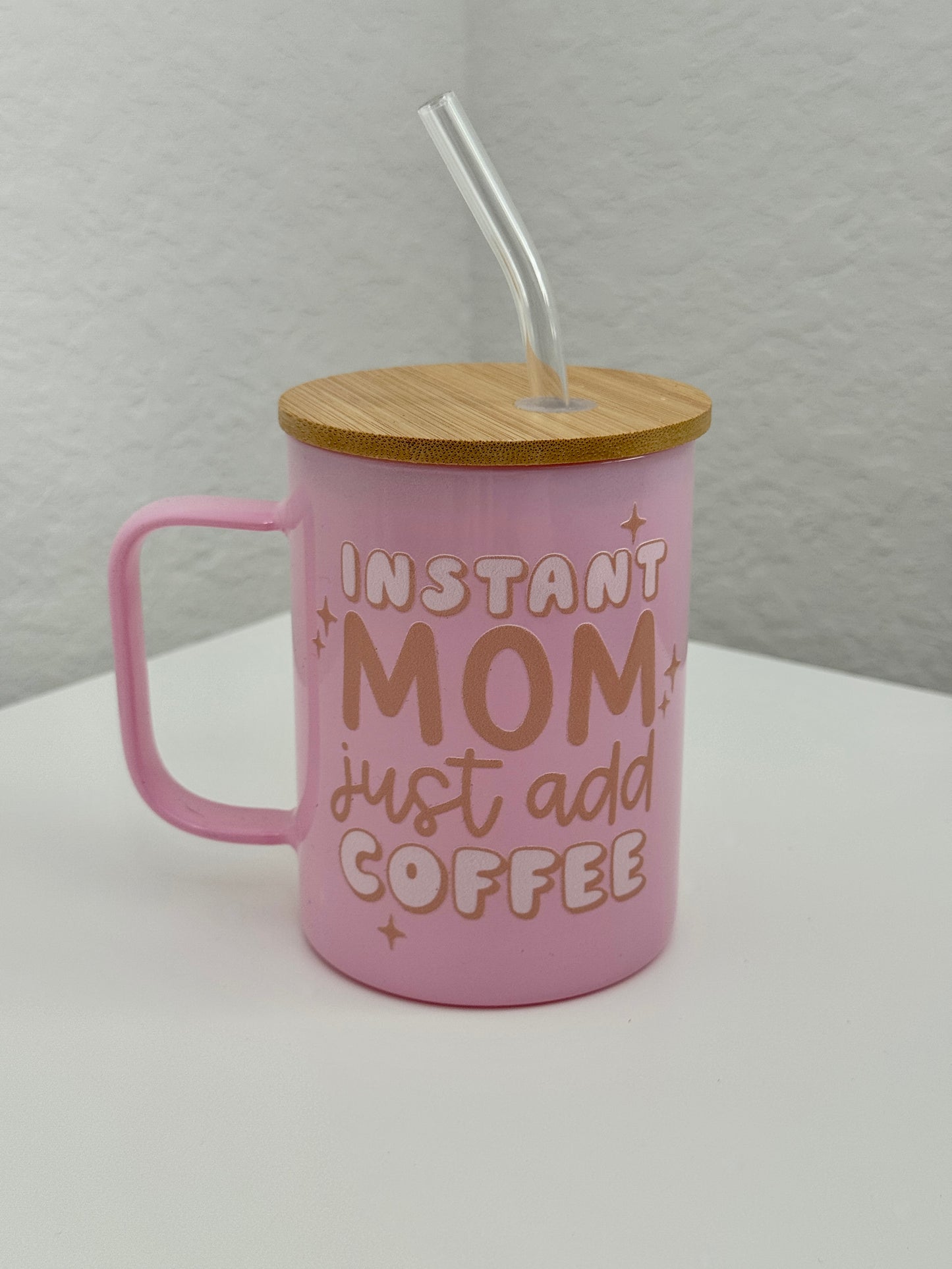 Pink Coffee Glass Mug