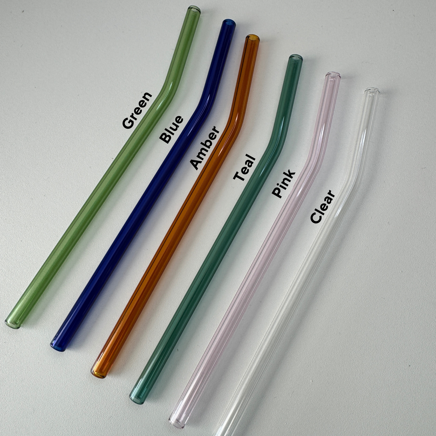 Colored Glass Straws