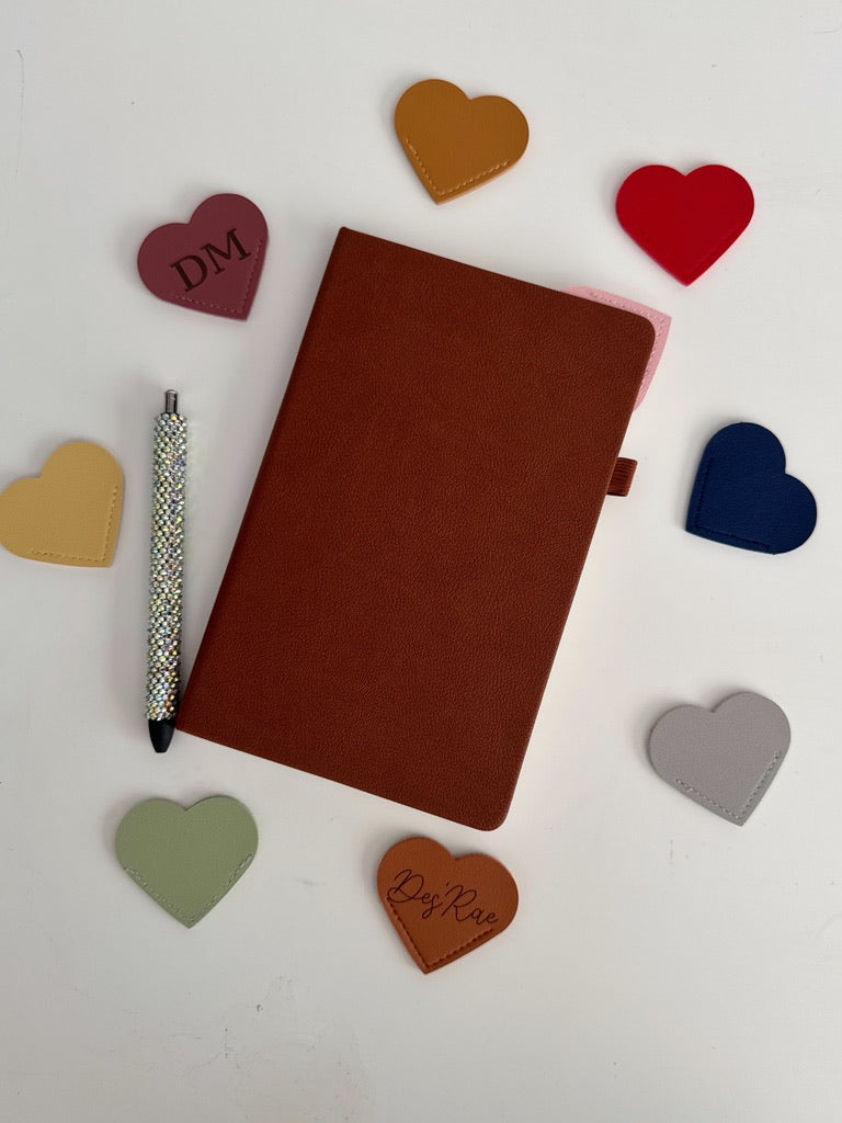 Personalized Heart Shaped Corner Bookmark