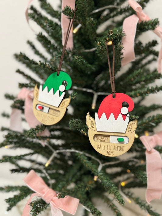 Personalized Naughty/Nice Elf Ornament