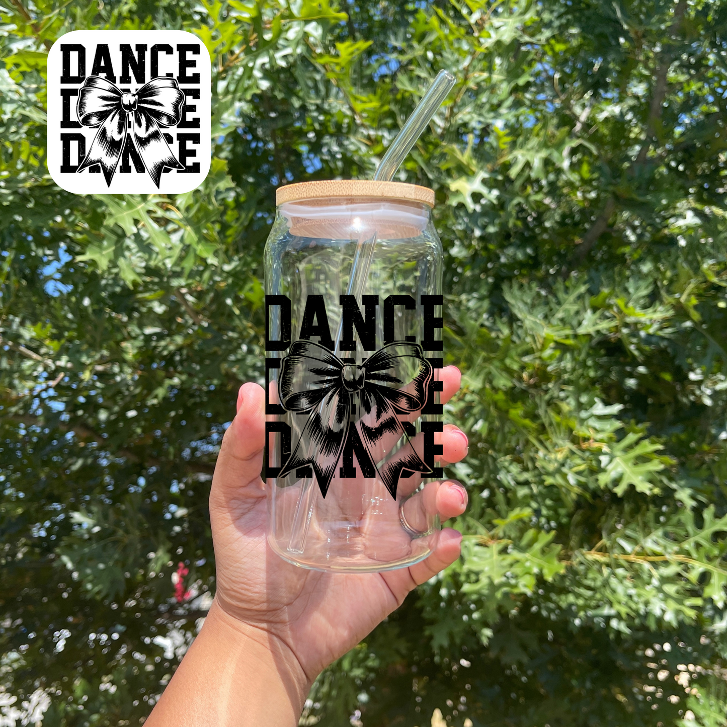 Dance Bow Glass Can