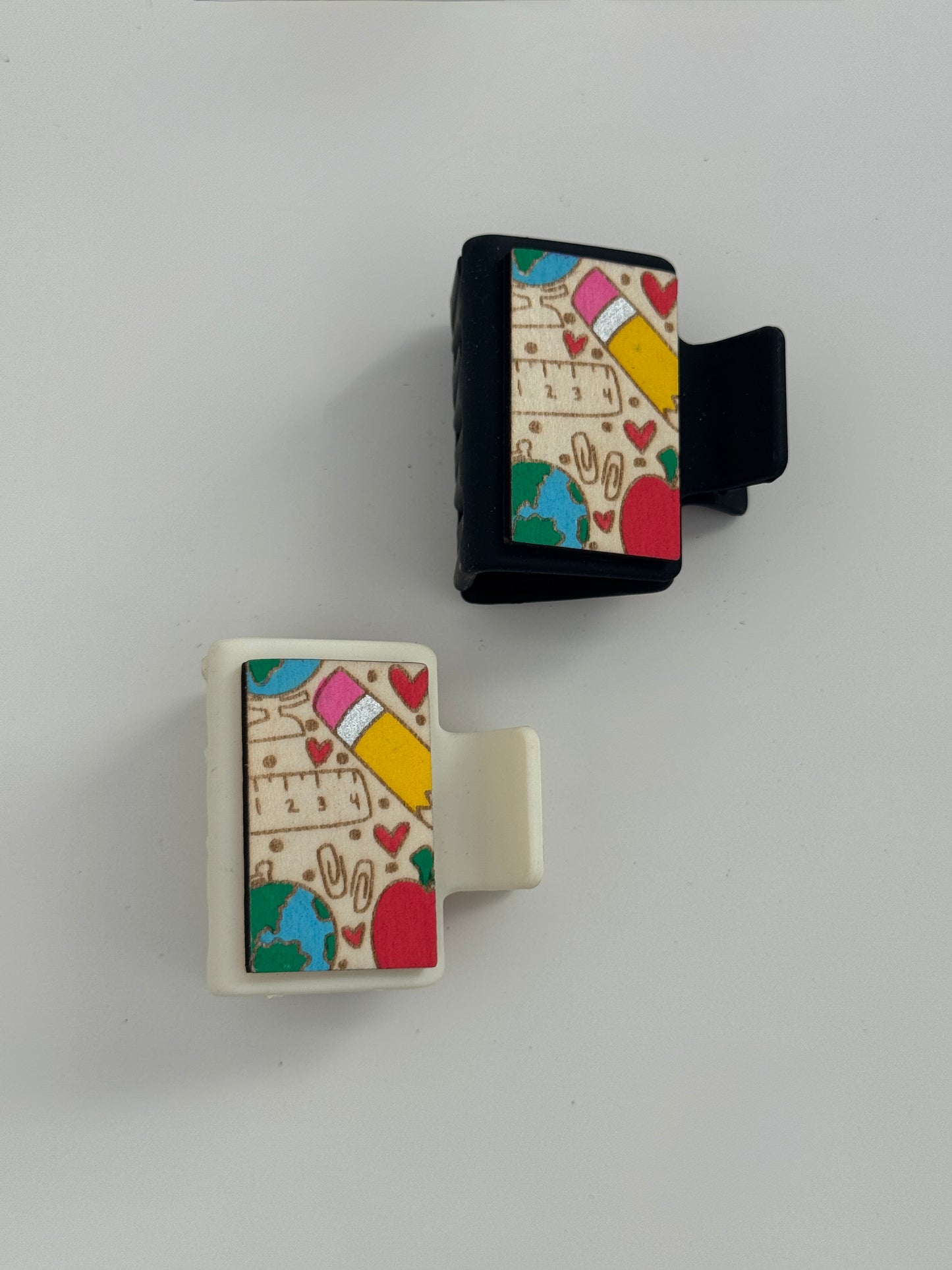 School Supplies Claw Clip