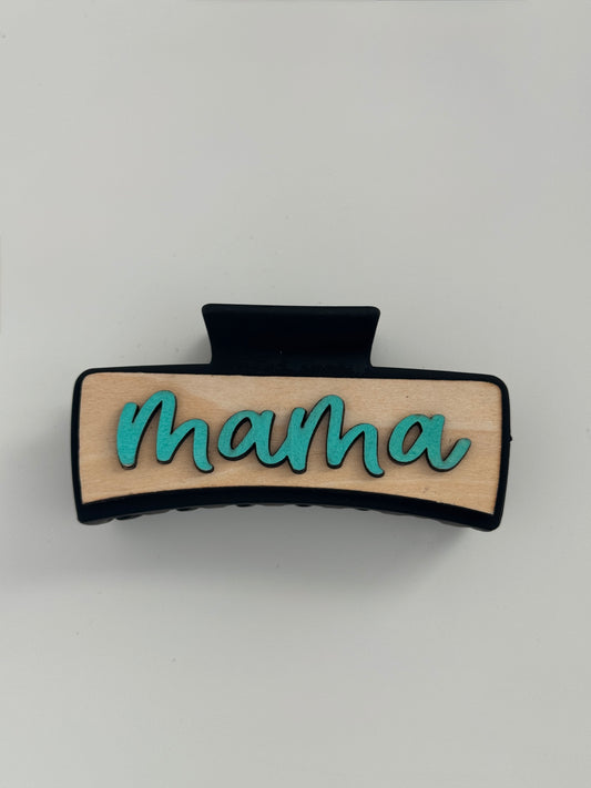 Turquoise Mama Claw Clip