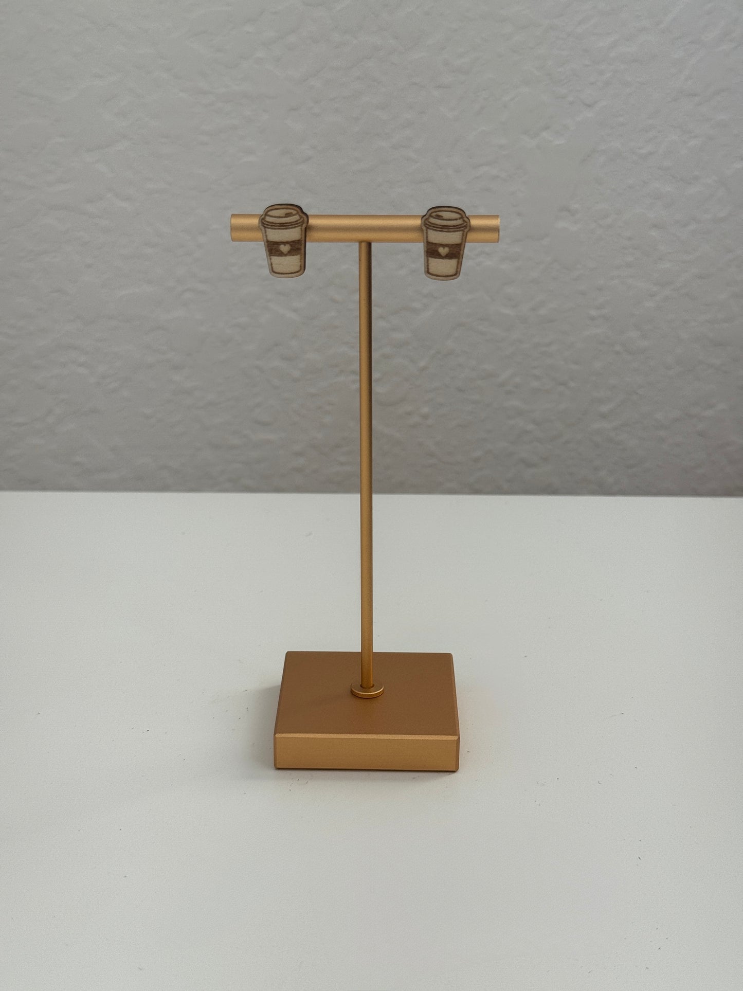 Coffee To-Go Cup Stud Earrings