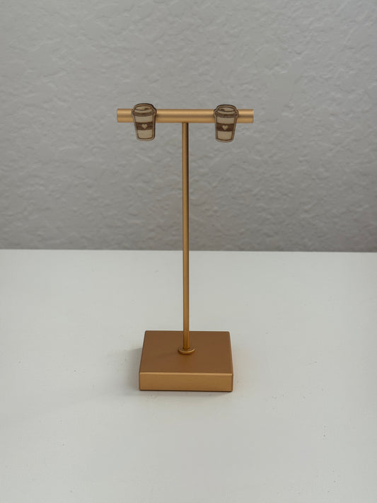 Coffee To-Go Cup Stud Earrings