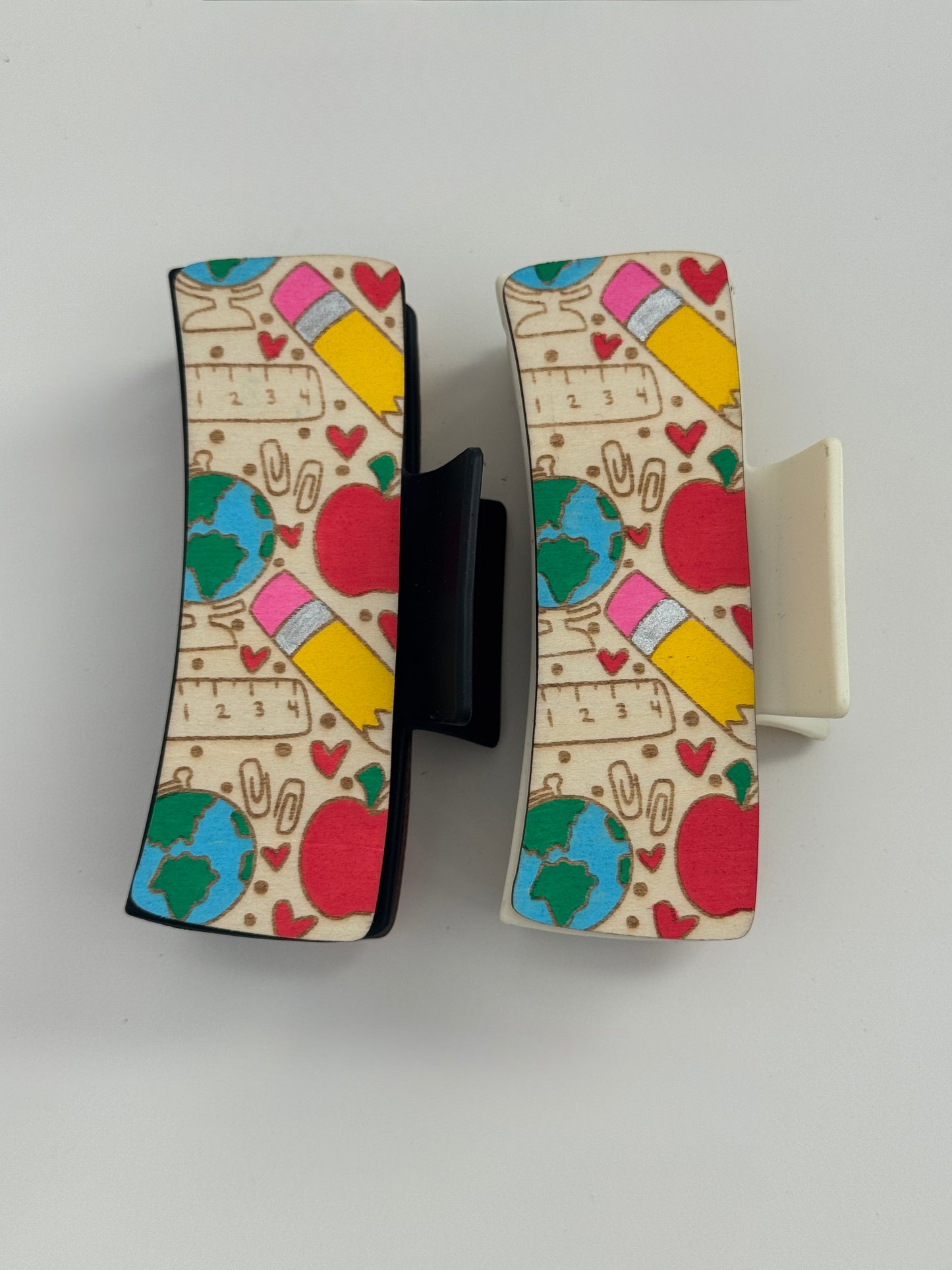 School Supplies Claw Clip