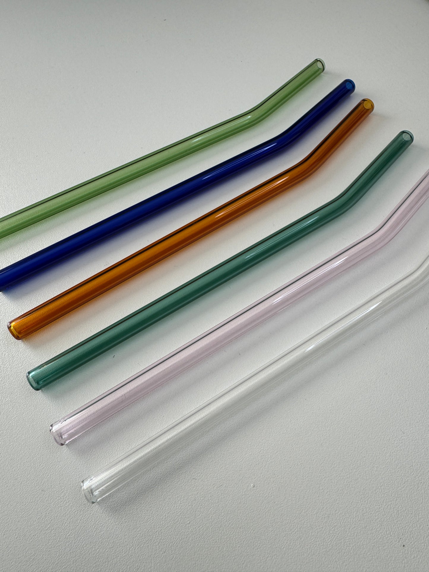 Colored Glass Straws