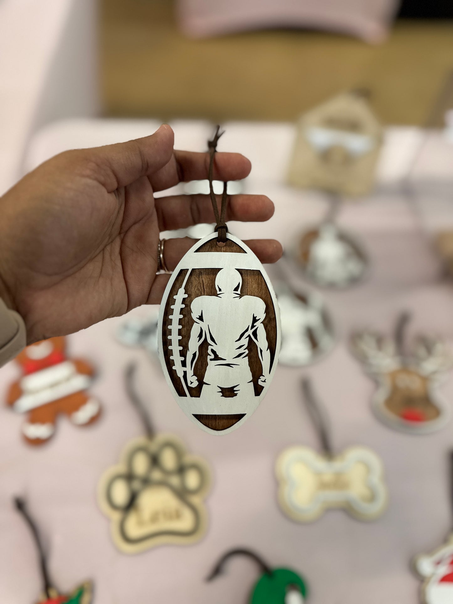 Personalized Football Ornament