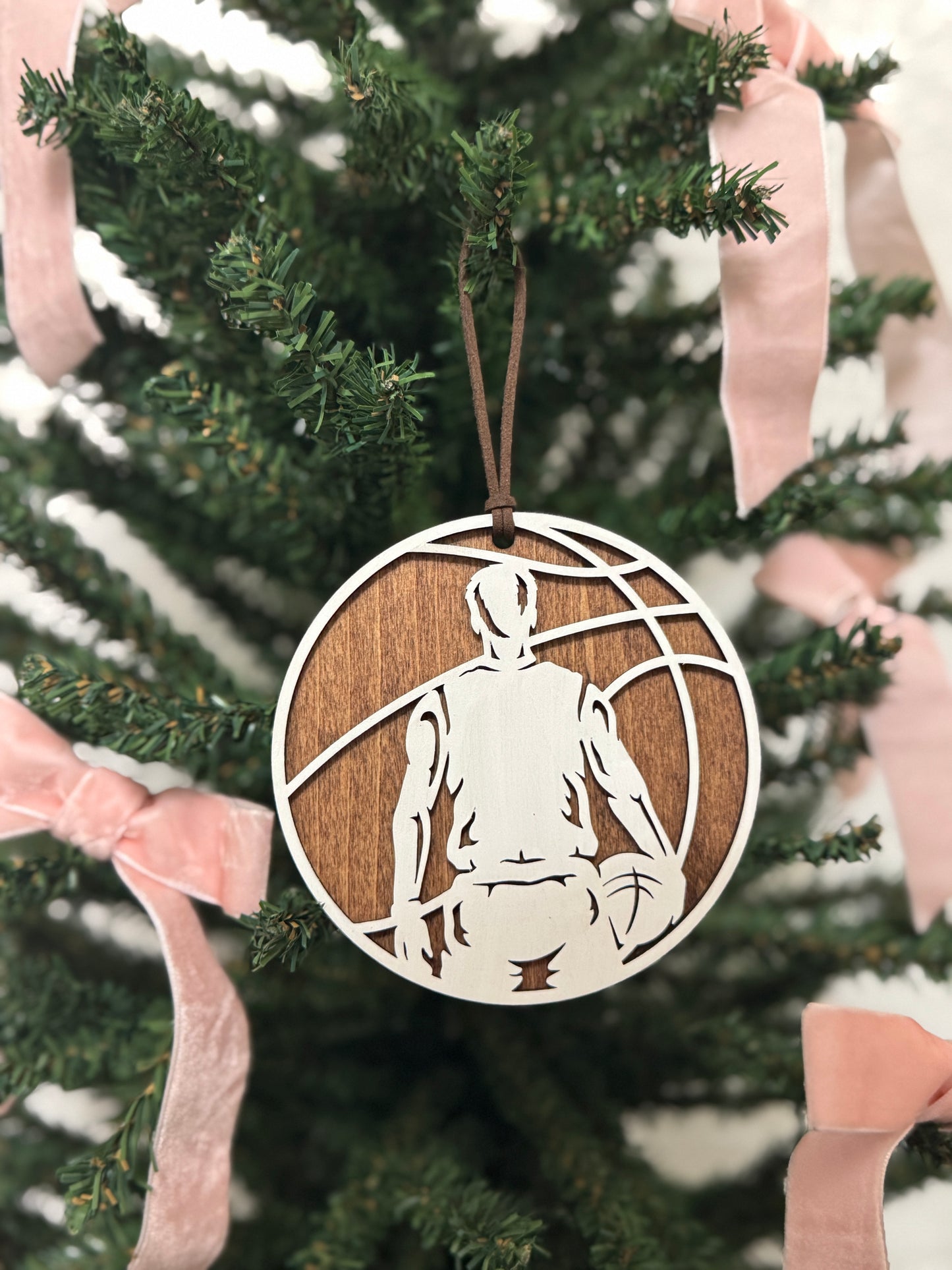Personalized Men's Basketball Ornament