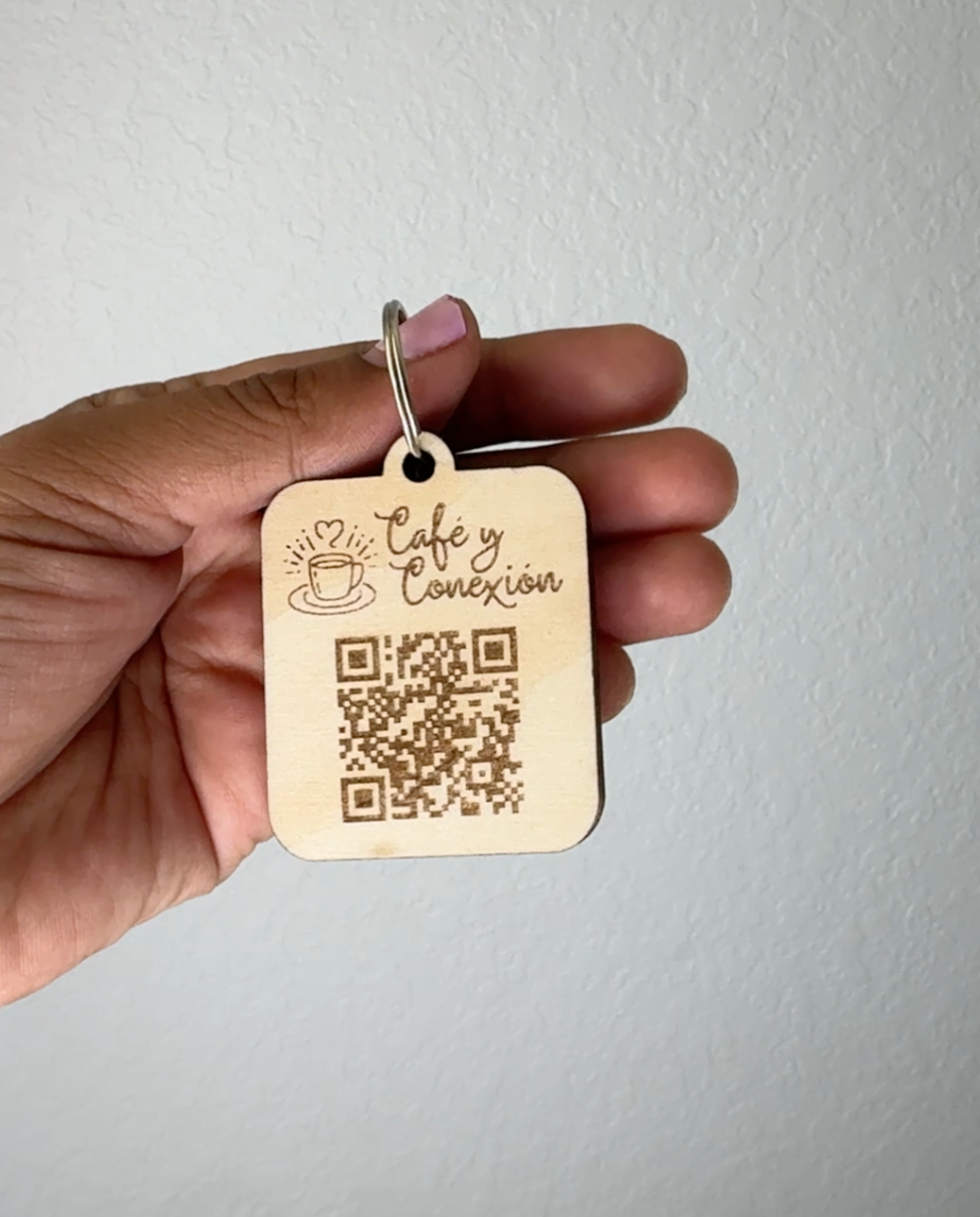 Business QR Code/NFC Tap Keychain