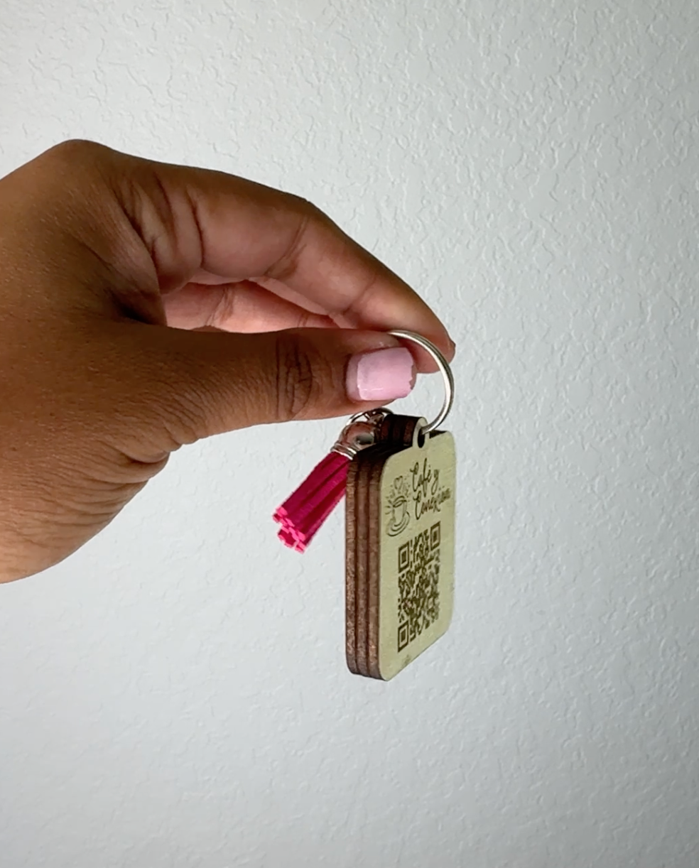 Business QR Code/NFC Tap Keychain