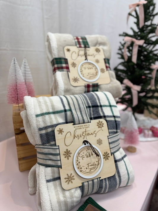 Personalized Blanket & Ornament Set