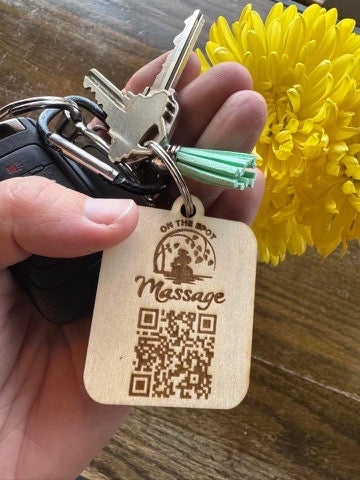 Business QR code/NFC Tap Keychain