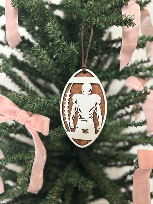 Personalized Football Ornament