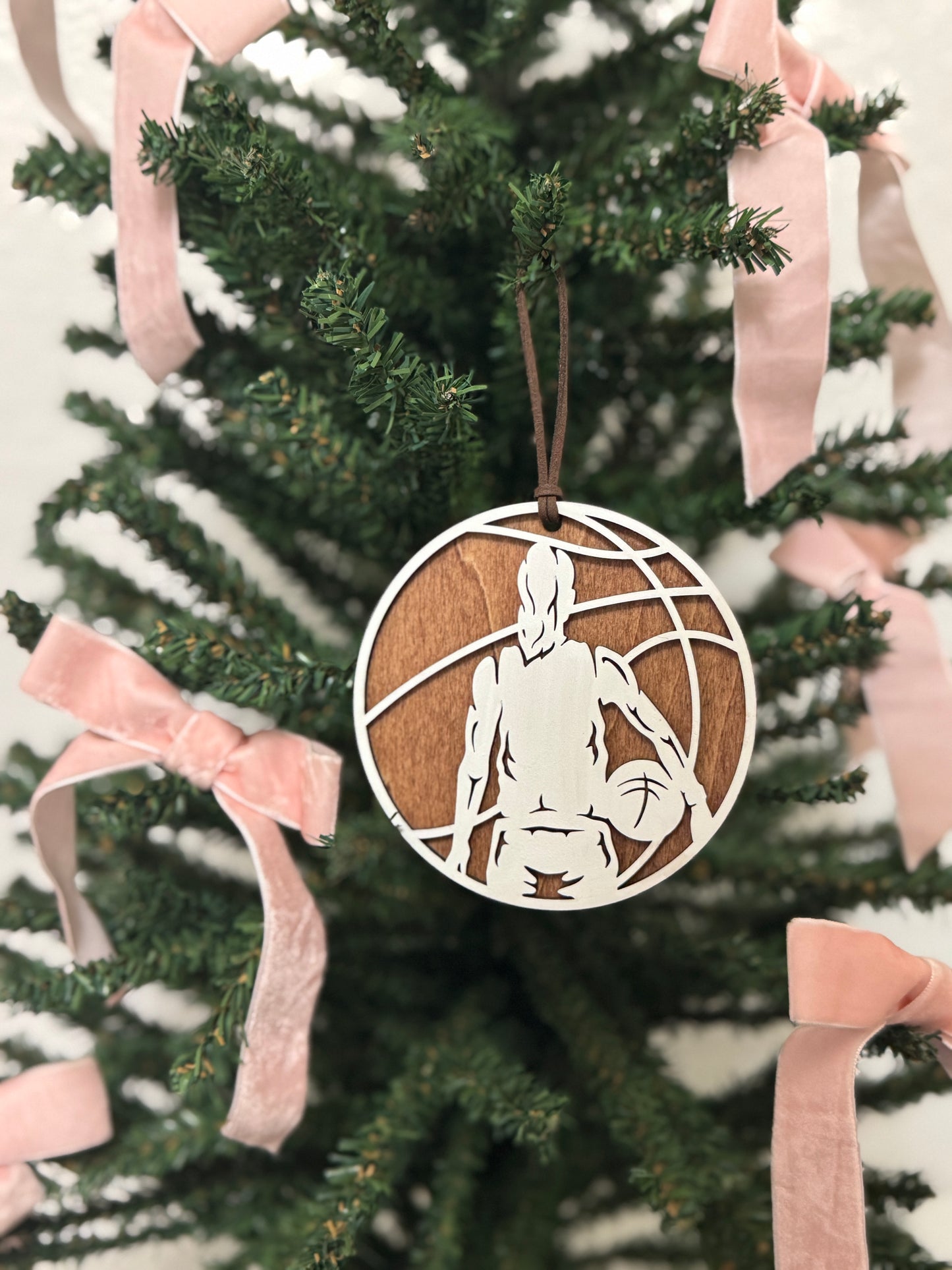Personalized Women's Basketball Ornament