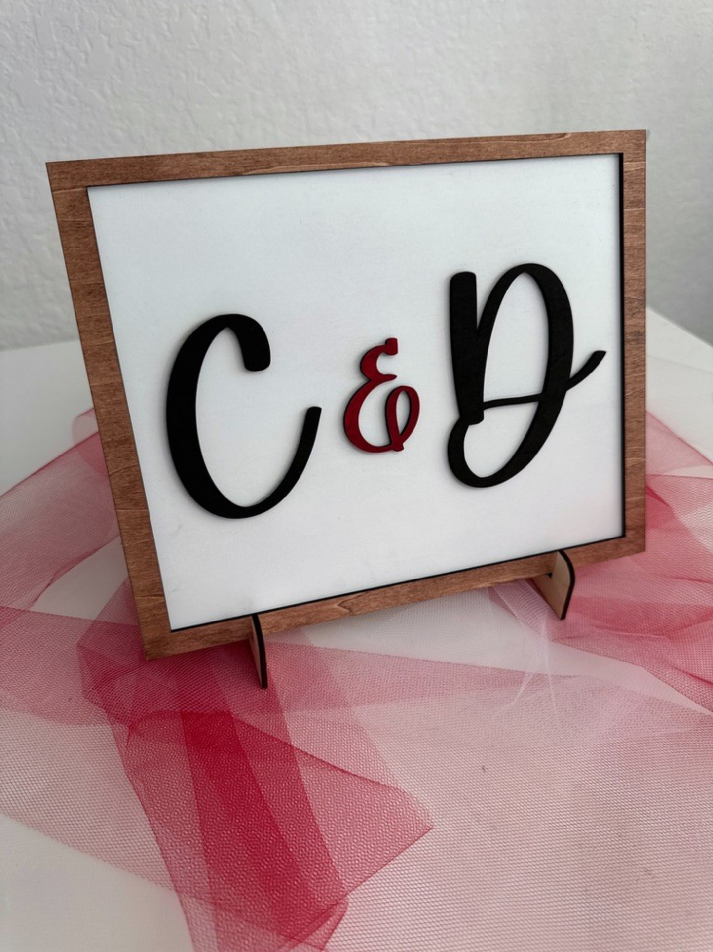 Personalized Valentine's Day Initials Sign